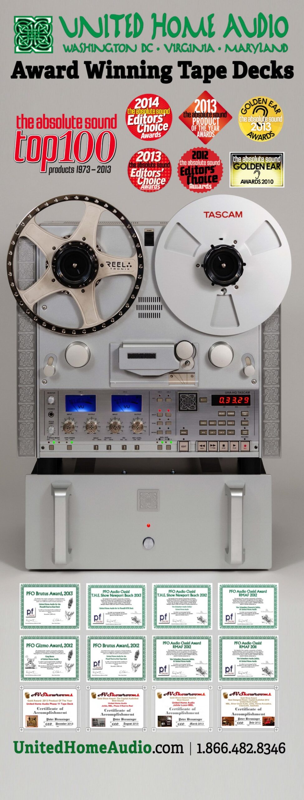 Reel to Reel Tape Recorder, Player – United Home Audio – High End Audio,  Washington DC , Virginia, Maryland